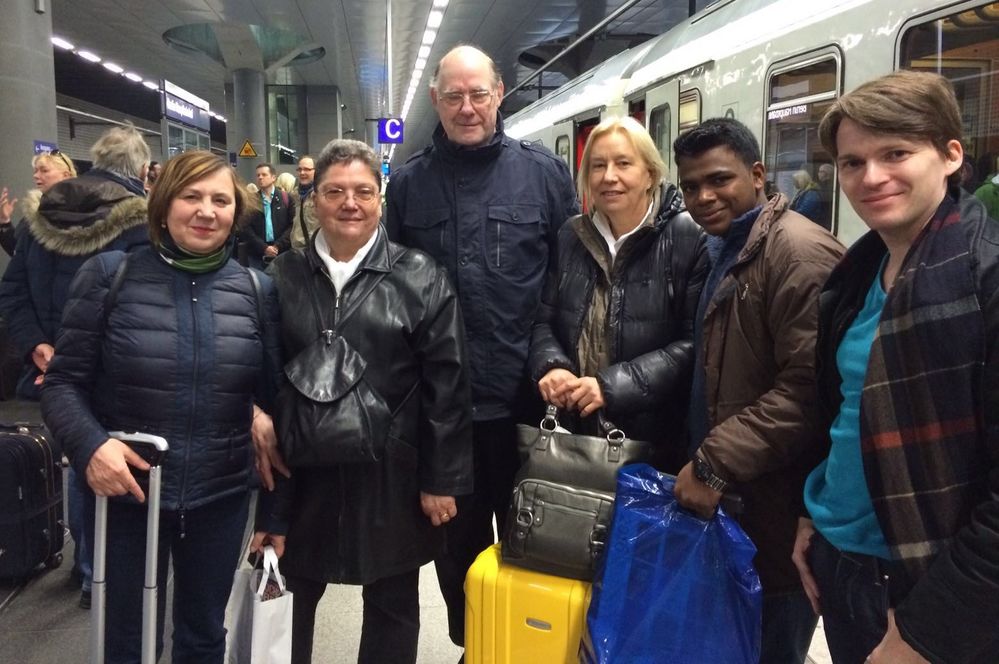 Kurz vor der Rückfahrt nach einer ereignisreichen Woche